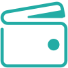 Clear, upfront pricing. Pay one flat fee Wallet icon